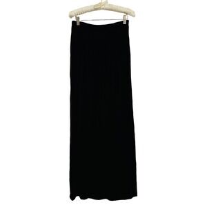 Patra Vintage 90s Velvet Long Maxi Black Skirt Whimsigoth Vamp Witchy USA READ